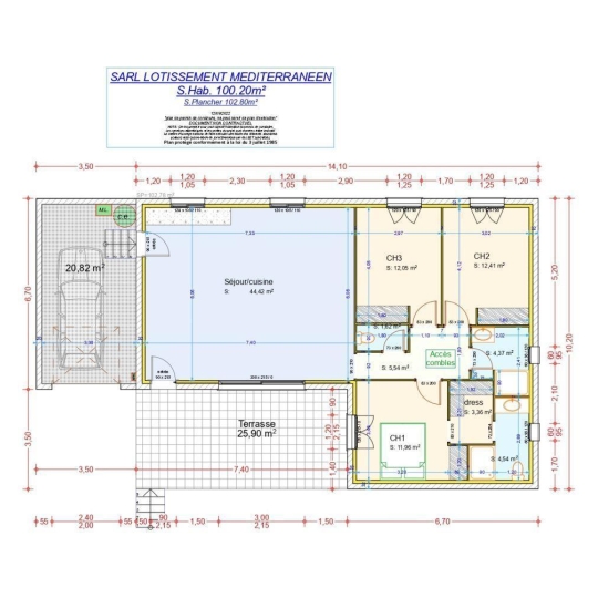  TERRAIN MEDITERRANEEN : Terrain | UZES (30700) | 0 m2 | 135 000 € 