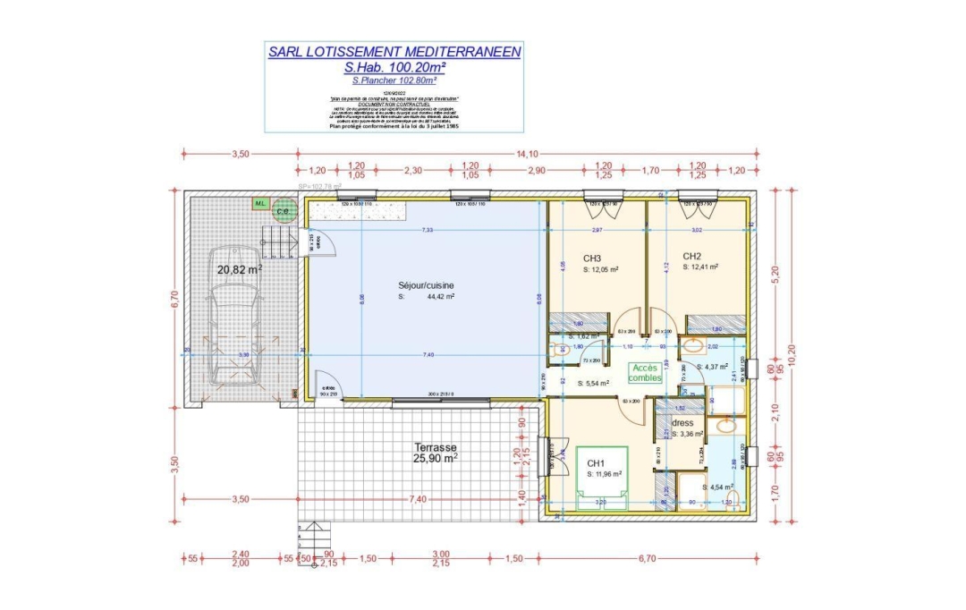 TERRAIN MEDITERRANEEN : Maison / Villa | UZES (30700) | 100 m2 | 269 000 € 